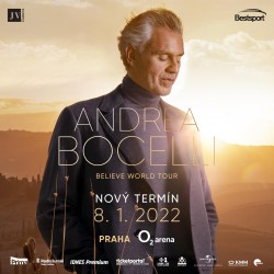 Andrea Bocelli přesouvá květnový koncert na leden 2022