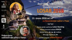 Losar - tibetský Nový rok v Novoměstské radnici