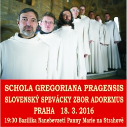 SCHOLA GREGORIANA PRAGENSIS A ADOREMUS KONCERT PATER MI